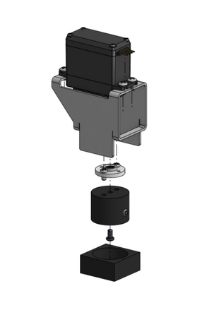 Actuator medium flow valve exploded